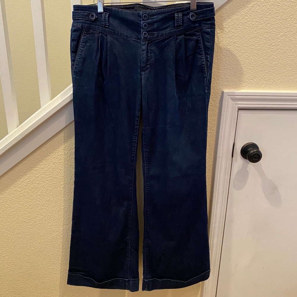 Banana Republic High-Rise Wide-Leg Jeans